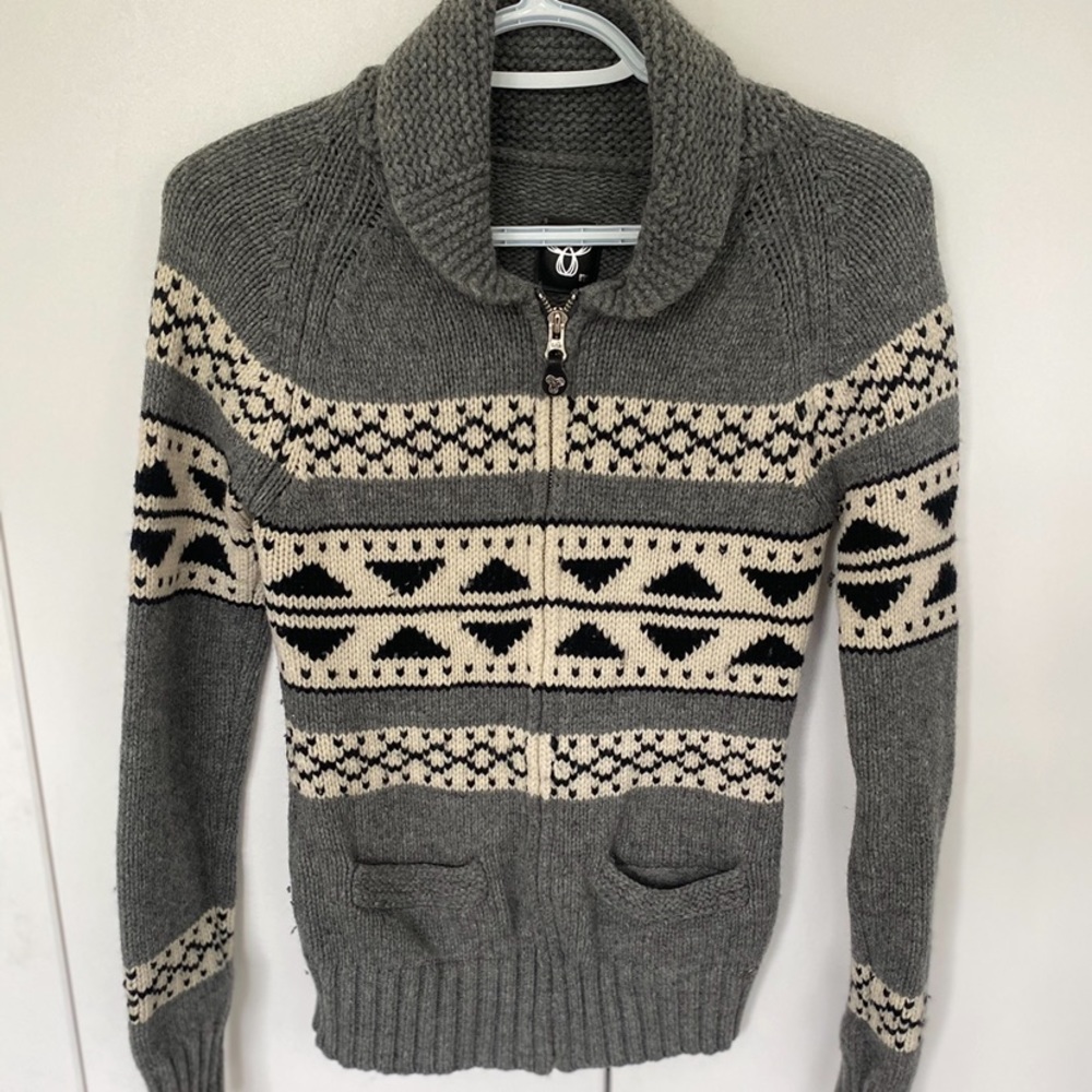 TNA full zip sweater